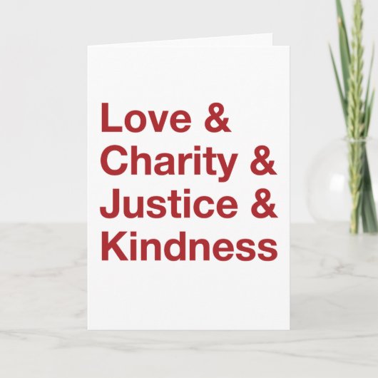 Kind Words Holiday Card (Red) シーズンカード (正面)