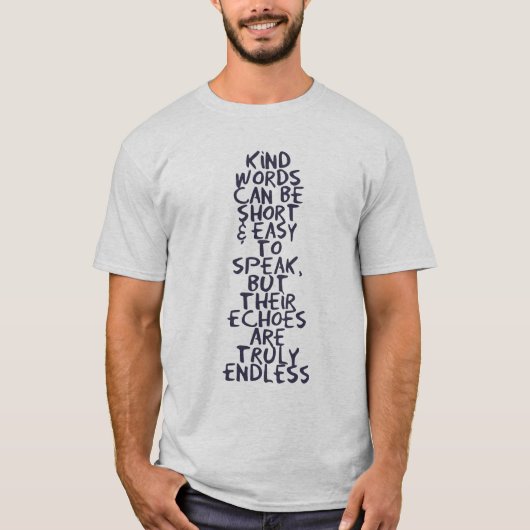 Kind words tシャツ (正面)