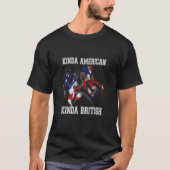 Kinda American Kinda British Dual Citizenship US U Tシャツ (正面)