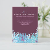 KINDA BLUE FLOWERS バー・ミツヴァ・パーティーカード 招待状 (スタンド正面)