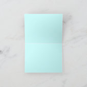 KINDA BLUE FLOWERS 折りたたみ式サンキューカード サンキューカード (内部)