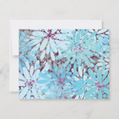 KINDA BLUE FLOWERS 結婚's Reply Card 出欠カード (裏面)