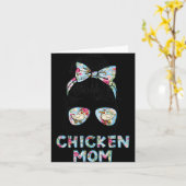 Kinda Busy Being A Chicken Mom New Mom Mother's Da カード (黄色い花)