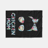 Kinda Busy Being A Chicken Mom New Mom Mother's Da フリースブランケット (正面(横))