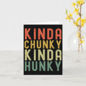 Kinda Chunky Kinda Hunky重量挙げボディビルディン カード (黄色い花)