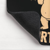 Kinda Fit Sorta Fat - Funny Gym Bear Weightlifting マウスパッド (コーナー)