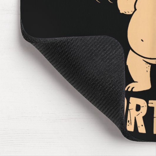 Kinda Fit Sorta Fat - Funny Gym Bear Weightlifting マウスパッド (コーナー)