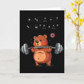 Kinda Fit Sorta Fat Funny Gym Body Sitive Men Wome カード (黄色い花)