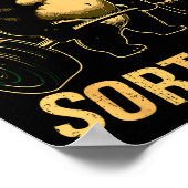 Kinda Fit Sorta Fat Funny Gym Panda Weightlifting  ポスター (角)