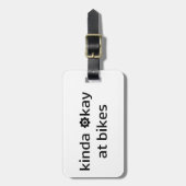 Kinda Ok At Bikes ラゲッジタグ (正面縦)