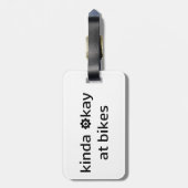 Kinda Ok At Bikes ラゲッジタグ (裏面縦)