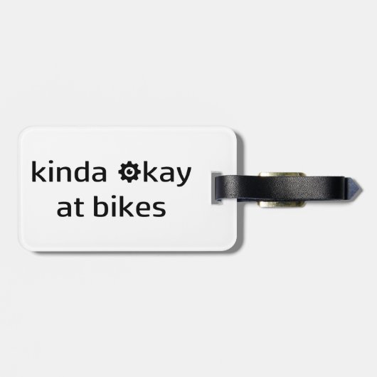Kinda Ok At Bikes ラゲッジタグ (裏面横)