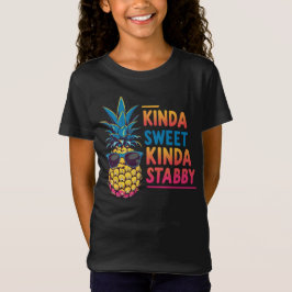 Kinda Sweet Kinda Stabbyパイナップルキッズティー Tシャツ