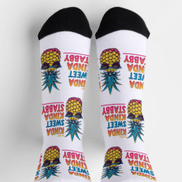 Kinda Sweet Kinda Stabby Pineapple Socks ソックス