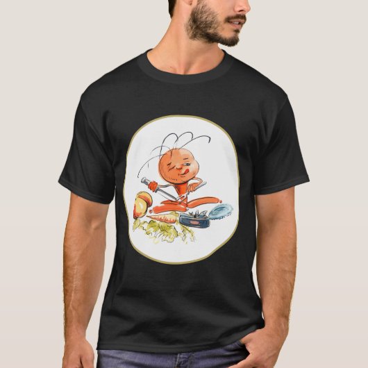 KINDERは昼食中 Tシャツ (正面)
