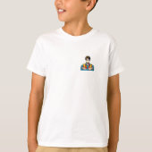 Kinder Basic T-Shirt mit Manga-Sicherheitsfachmann Tシャツ (正面)
