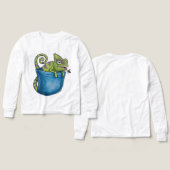 🦎 Kinder Pullover – Coole Eidechse | Tiermotiv Sw (デザイン 正面＆背面)