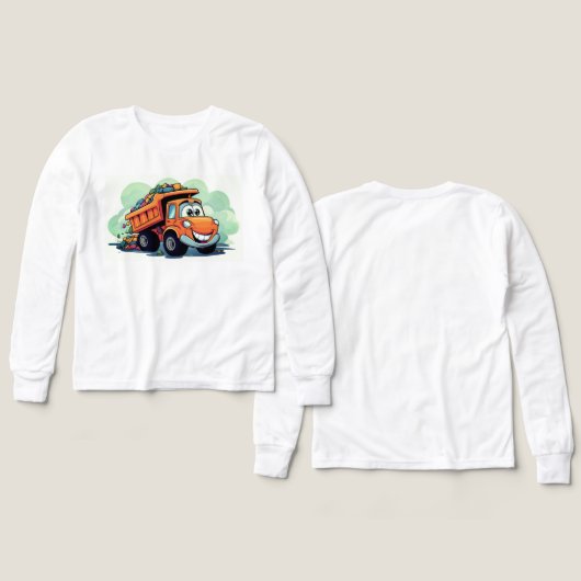 🚧👷‍♂️ Kinder Pullover – Cooles Baustellenauto  (デザイン 正面＆背面)