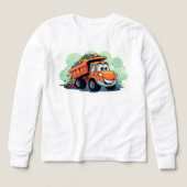 🚧👷‍♂️ Kinder Pullover – Cooles Baustellenauto  (デザイン正面)