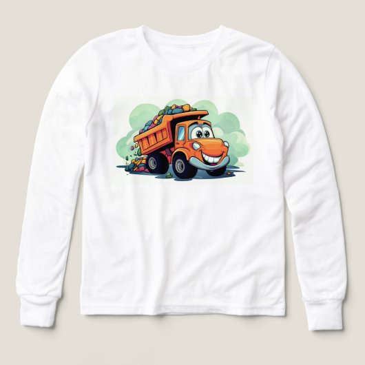 🚧👷‍♂️ Kinder Pullover – Cooles Baustellenauto  (デザイン正面)