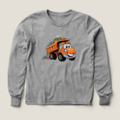  🚧👷‍♂️ Kinder Pullover – Cooles Baustellenauto  (デザイン正面)