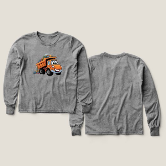  🚧👷‍♂️ Kinder Pullover – Cooles Baustellenauto  (デザイン 正面＆背面)