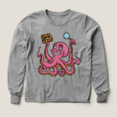 🐙 Kinder Pullover – Lustiger Oktopus (デザイン正面)