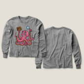 🐙 Kinder Pullover – Lustiger Oktopus (デザイン 正面&背面)