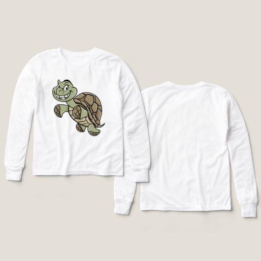 🐢 Kinder Pullover – Niedliche Schildkröte  (デザイン 正面＆背面)
