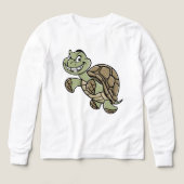🐢 Kinder Pullover – Niedliche Schildkröte  (デザイン正面)