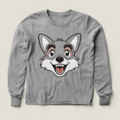 🦊 Kinder Pullover – Süßer Fuchs  (デザイン正面)