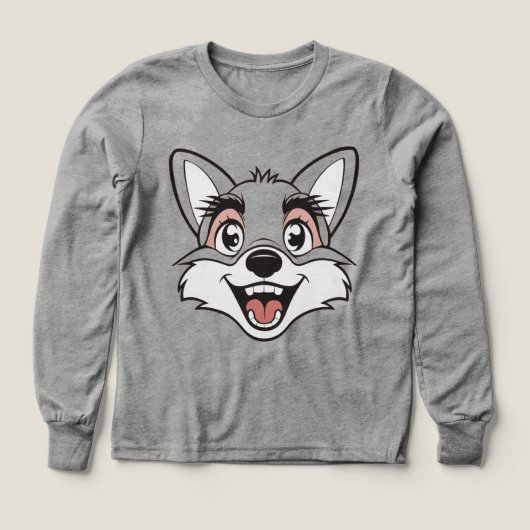 🦊 Kinder Pullover – Süßer Fuchs (デザイン正面)