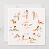 Kinder Sonnengruß im sanften Aquarellstil – Boho 招待状 (正面)