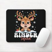 Kinder Squad Reindeer Christmas Lights Cute Winter マウスパッド (マウス)