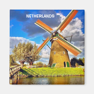 KINDERDIJK、オランダ マグネット