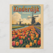 Kinderdijk Holland Netherlands WindMills gifts ポストカード (正面)