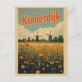 Kinderdijk Holland Netherlands WindMills gifts ポストカード (正面)