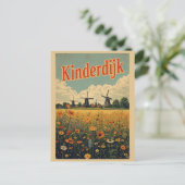 Kinderdijk Holland Netherlands WindMills gifts ポストカード (スタンド正面)