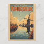 Kinderdijk Holland Netherlands WindMills gifts ポストカード (正面)