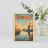 Kinderdijk Holland Netherlands WindMills gifts ポストカード (スタンド正面)