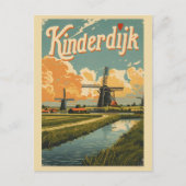 Kinderdijk Holland Netherlands WindMills gifts ポストカード (正面)