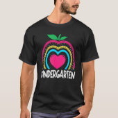 Kindergarten Boho Rainbow teacher team Kinder squa Tシャツ (正面)