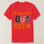 Kindergarten Boo Crew Teacher Student Halloween Co Tシャツ (デザイン正面)