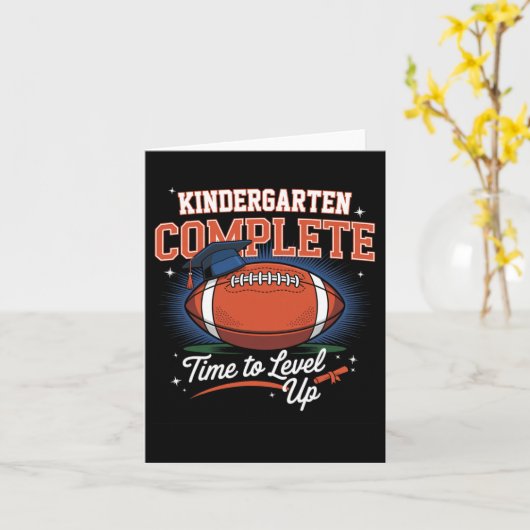 Kindergarten Complete Time To Level Up Football Gr カード (黄色い花)