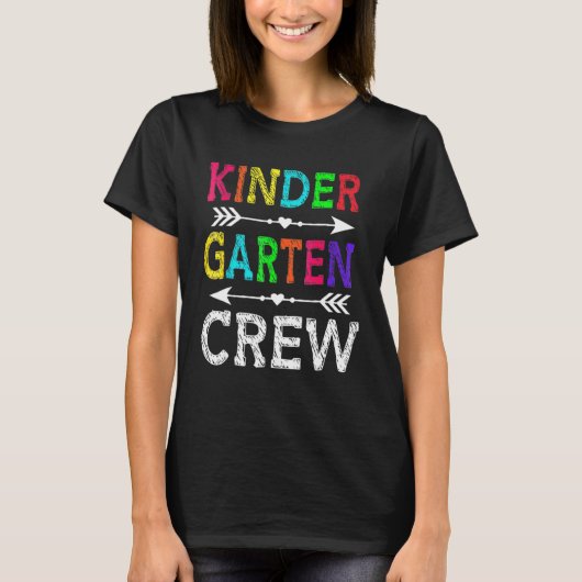 Kindergarten Crew Back To School For Teacher Stud Tシャツ (正面)