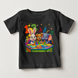 Kindergarten Cuties – ABC Animal Friends ベビーTシャツ