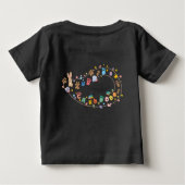 Kindergarten Cuties – ABC Animal Friends ベビーTシャツ (裏面)