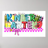 Kindergarten Fun & Learning – Whimsical ポスター (正面)