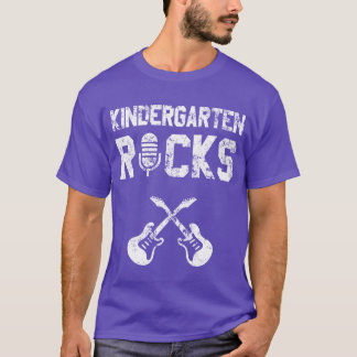 Kindergarten Grade Rocks Backo School Boy Girl gir Tシャツ