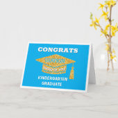 Kindergarten graduate Congrats カード (黄色い花)